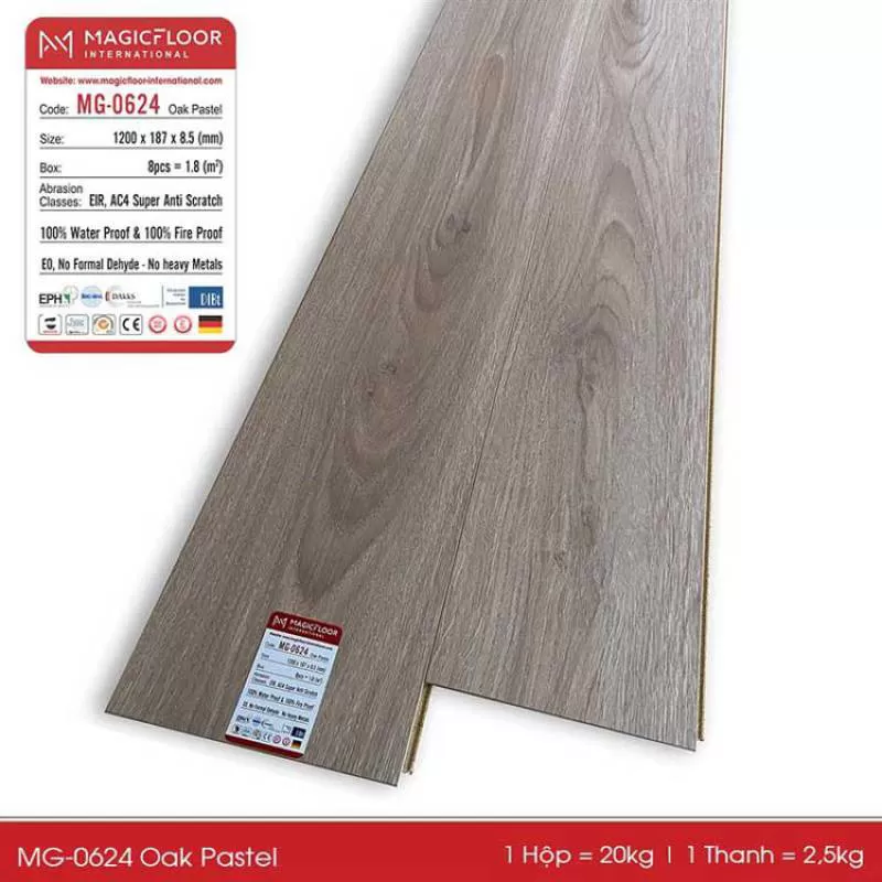 Sàn nhựa hèm khóa Magic Floor MG 0624