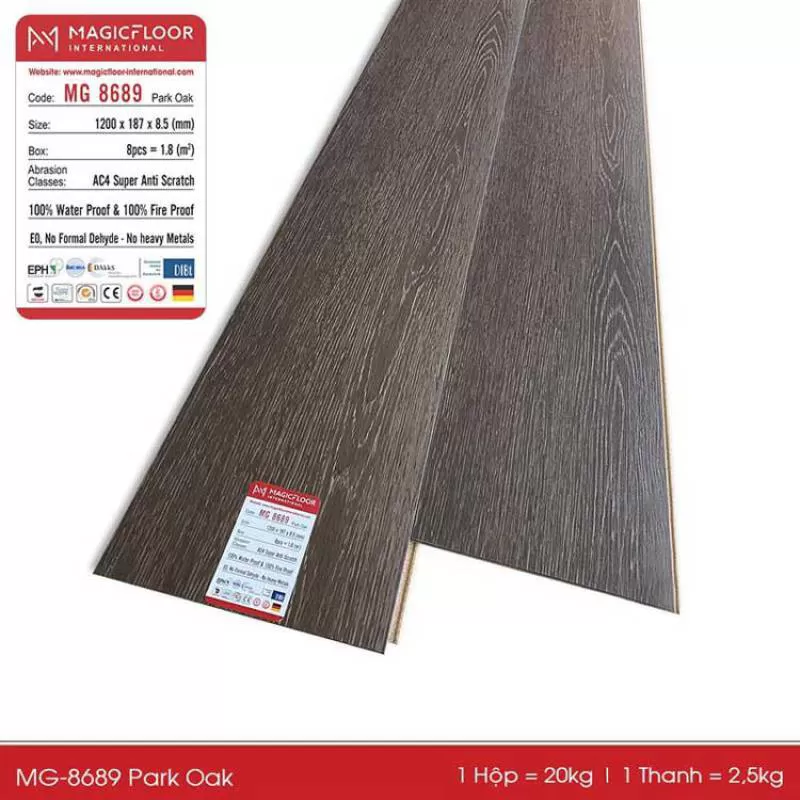 Sàn nhựa hèm khóa Magic Floor MG 8689