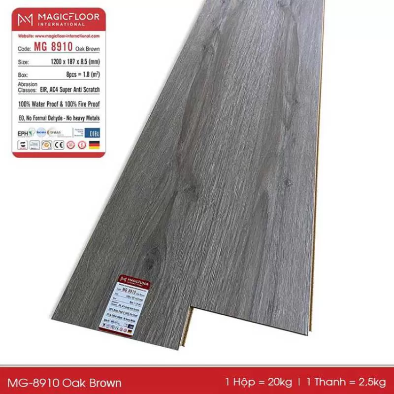 Sàn nhựa hèm khóa Magic Floor MG 8910