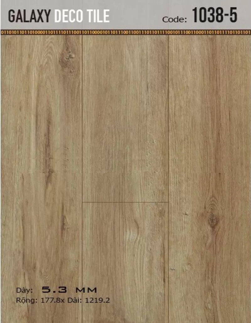 Sàn nhựa hèm khoá Galaxy 1038-5