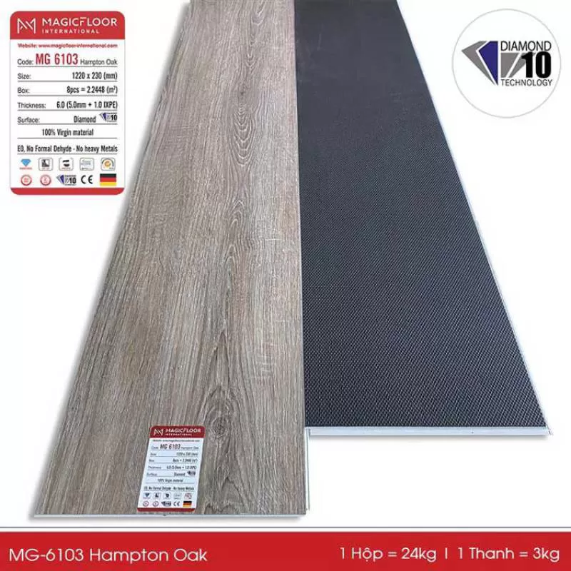 Sàn nhựa hèm khóa IXPE MG 6103