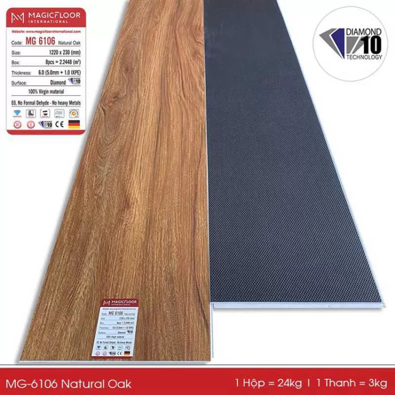 Sàn nhựa hèm khóa IXPE MG 6106