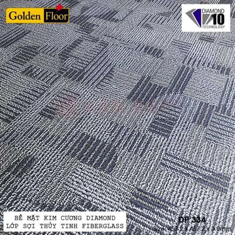 Sàn nhựa vân thảm Golden DP334
