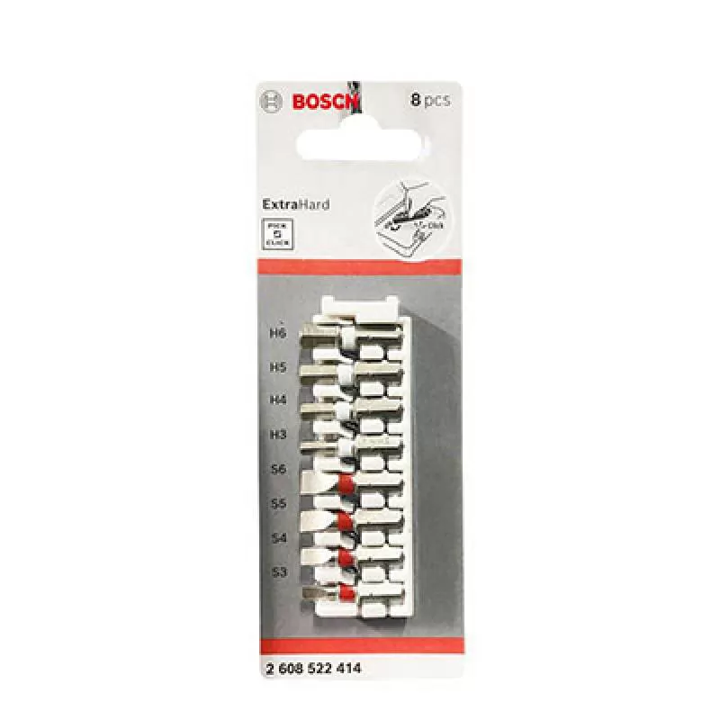 Bộ đầu vít 8 món extra hard 25mm Bosch 2608522414 