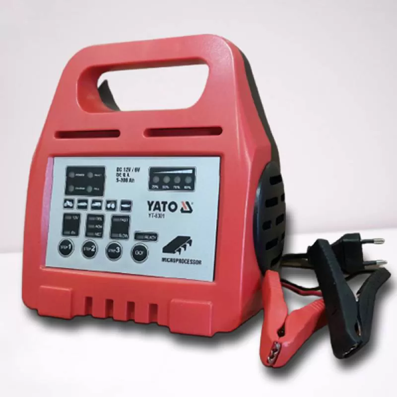 Máy sạc bình điện ắc quy 8A Yato YT-8301