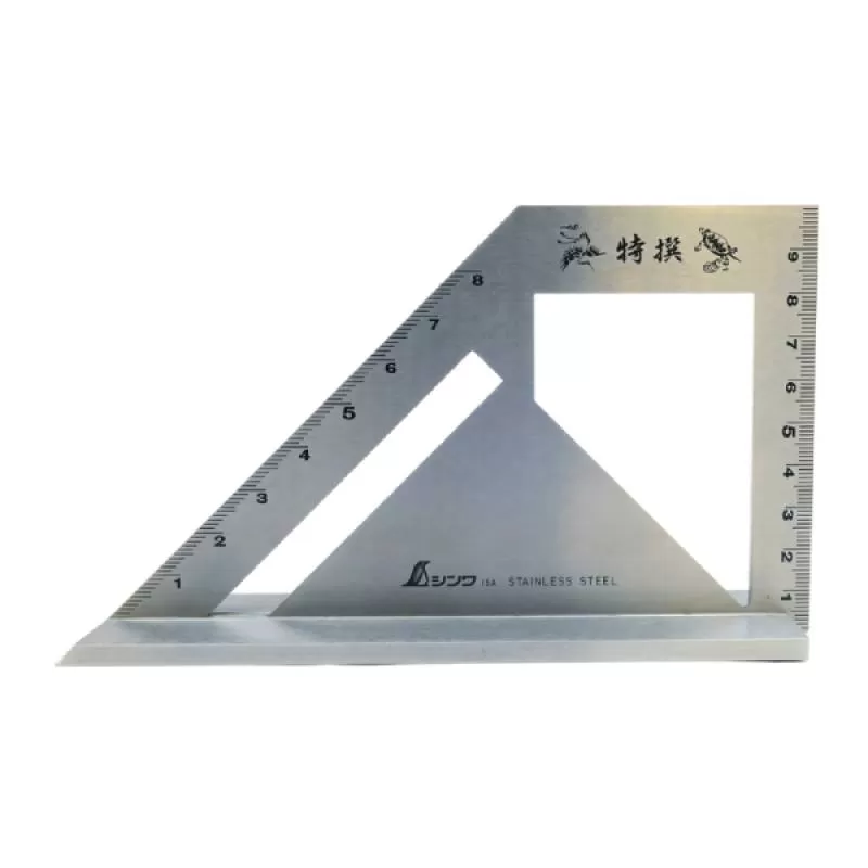 Thước eke đo góc 163x45mm Shinwa 62189