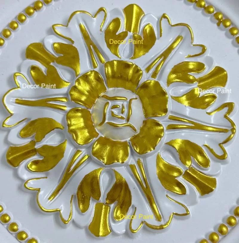 1.0 Kg – Màu vẽ nhũ vàng 24K Gold ánh kim A12 