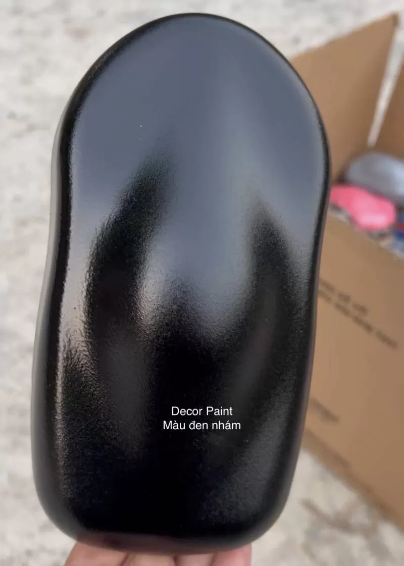 1.0 Kg – Sơn nhám sần màu đen mờ - DECOR PAINT