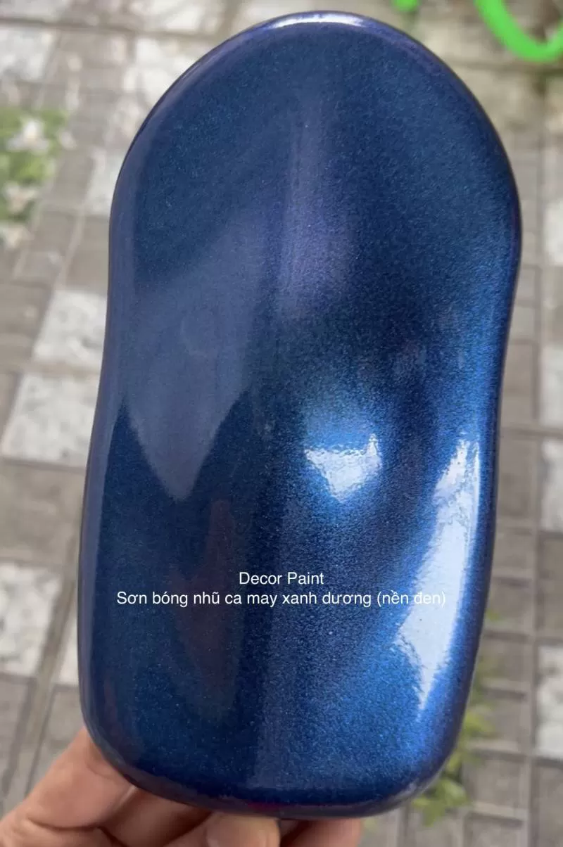 1.0 Kg – Sơn bóng nhũ ca may xanh dương 2 thành phần