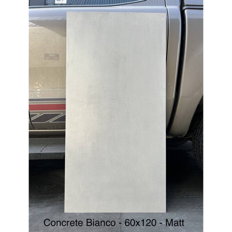 Gạch khổ lớn cao cấp nhập khẩu Ấn Độ men matt 60*120cm Concrete Bianco