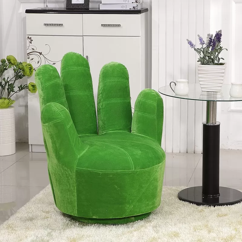 Ghế bàn tay có đế xoay 360 - Xanh lá