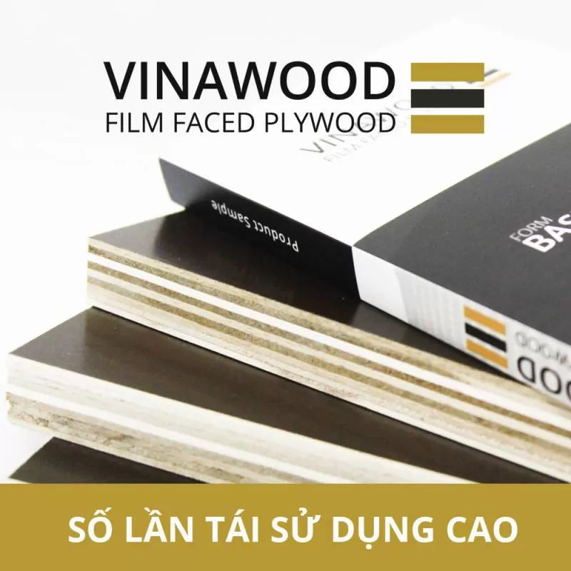 Gỗ Dán Cốp Pha Phủ Phim FORM BASIC 12 Mm Phim Việt Nam Xuất Khẩu