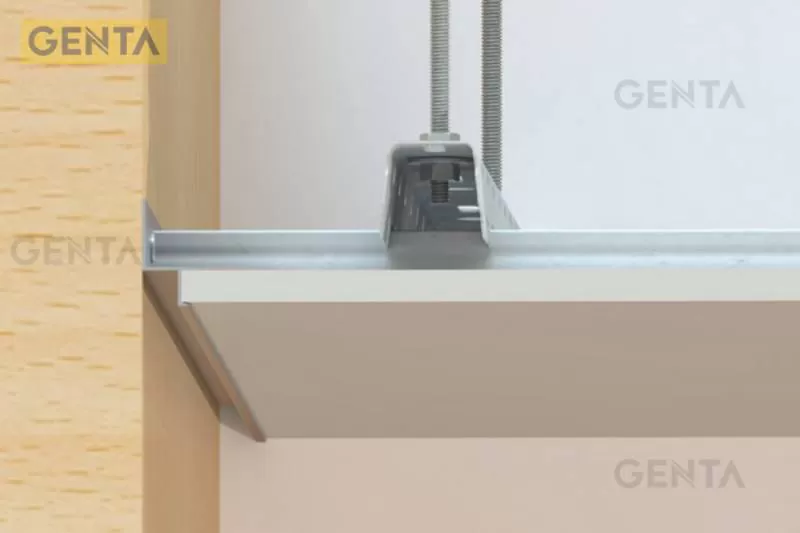 Thanh Shadowline 9mm, 12.5mm (nhôm, màu trắng)