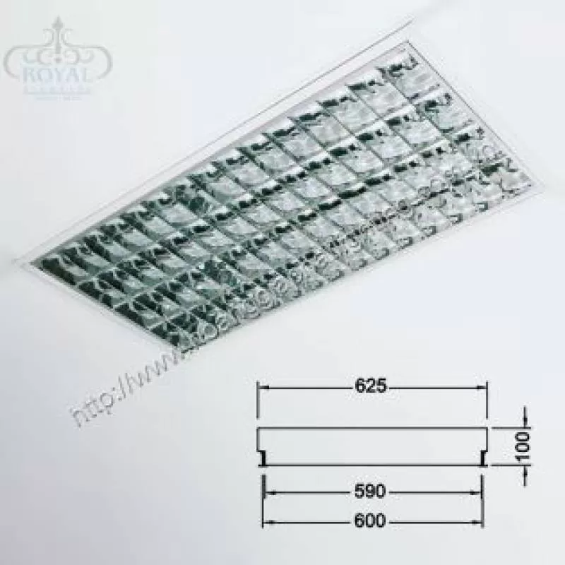 Máng đèn huỳnh quang âm trần 4 bóng Davis CAWT436H