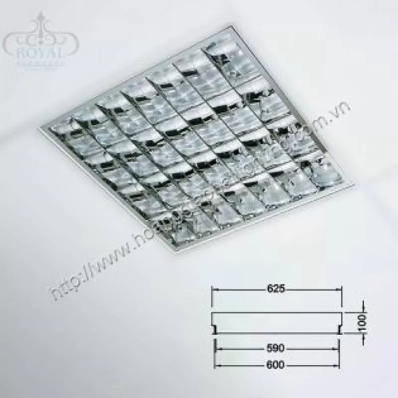 Máng đèn huỳnh quang âm trần 4 bóng Davis CATW418H