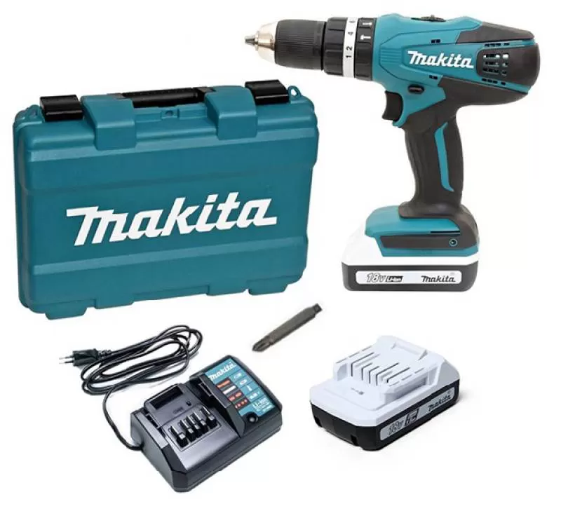 Máy Khoan búa, vặn vít dùng pin Makita HP488DWE ( Pin18 Vôn)