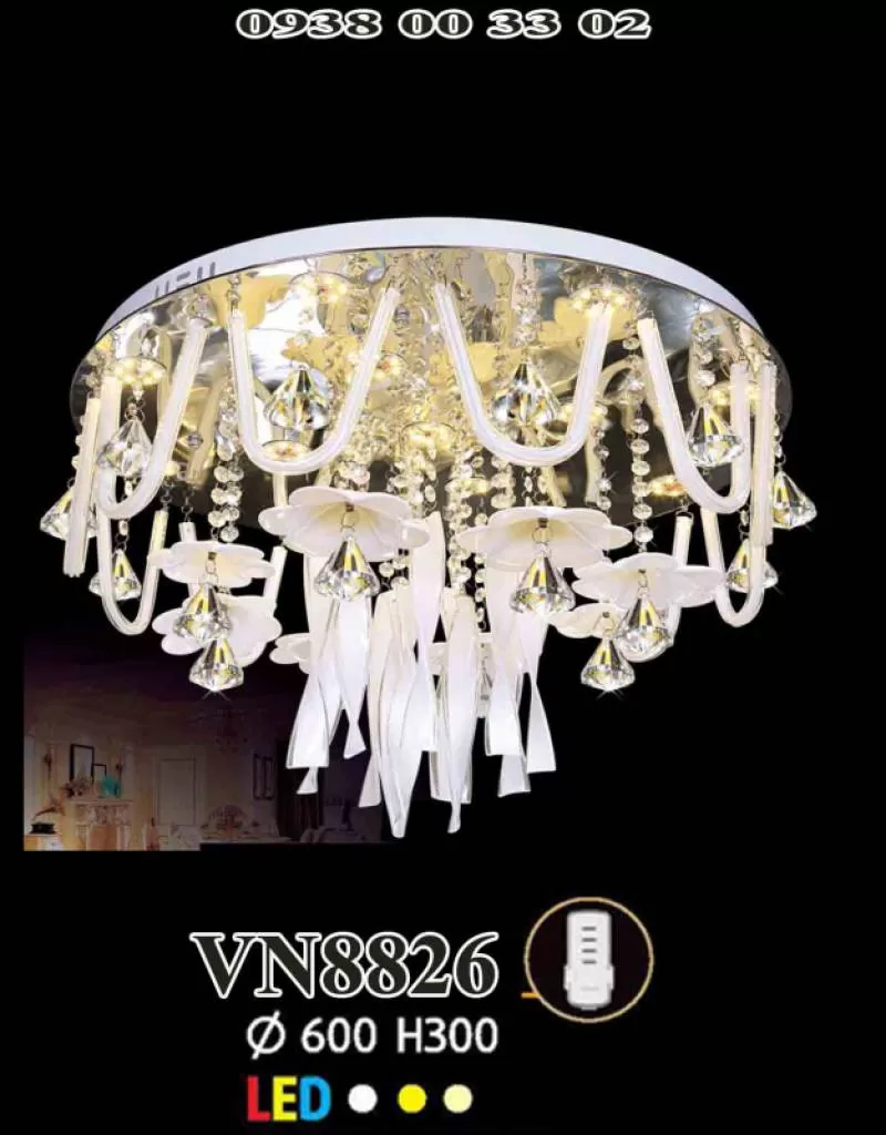 Đèn mâm led tròn VN8826