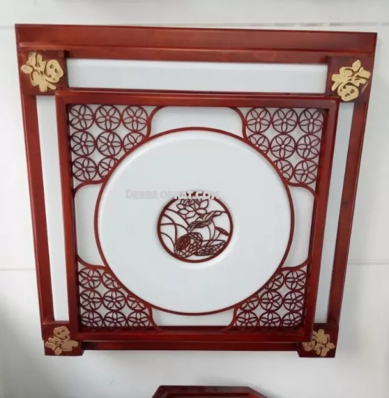 đèn ốp trần gỗ OG113