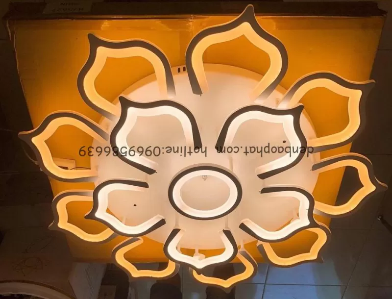 Đèn mâm hiện đại gắn pha lê M107/850