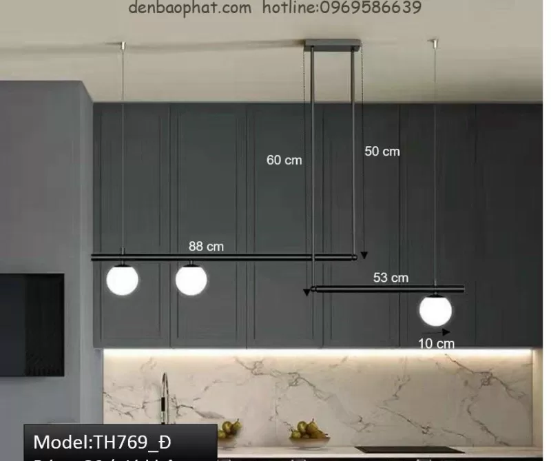 Đèn thả hiện địa TH 769Đ