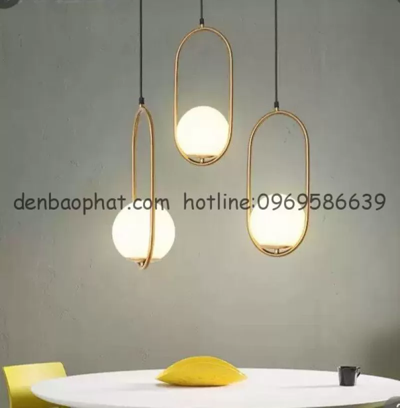 Đèn thả hiện đại khung vàng TH 203