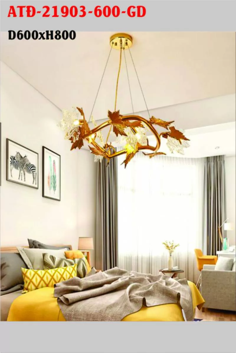 Đèn thả phòng khách ATĐ-21903-600-GD