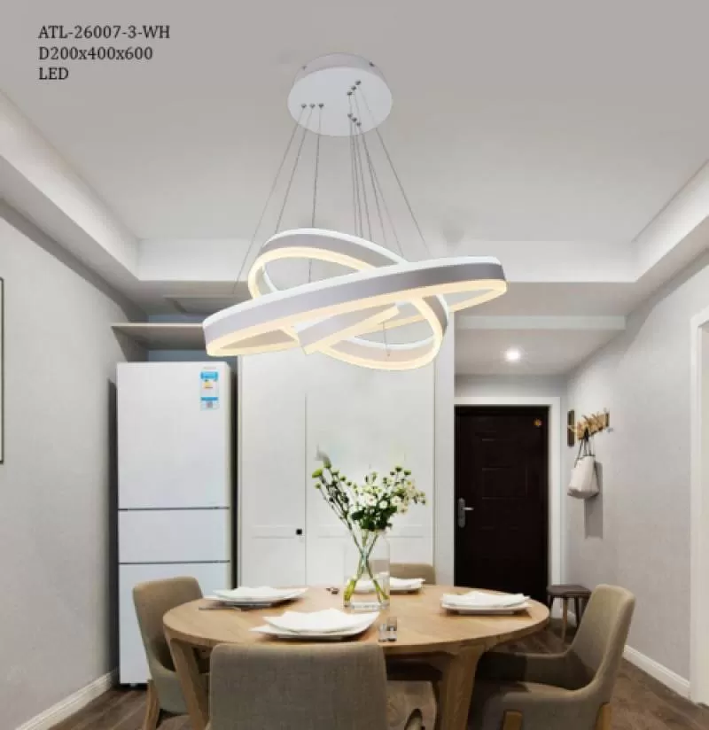 Đèn thả bàn ăn ATL-26007-3-WH