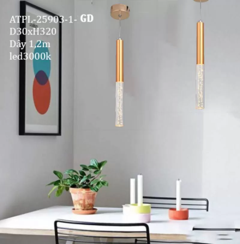 Đèn thả quán cà phê ATPL-25903-1-BK