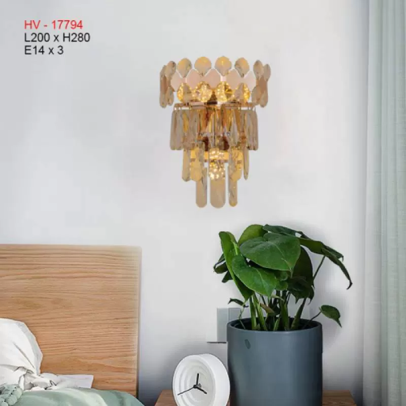 Đèn tường pha lê HV - 17794