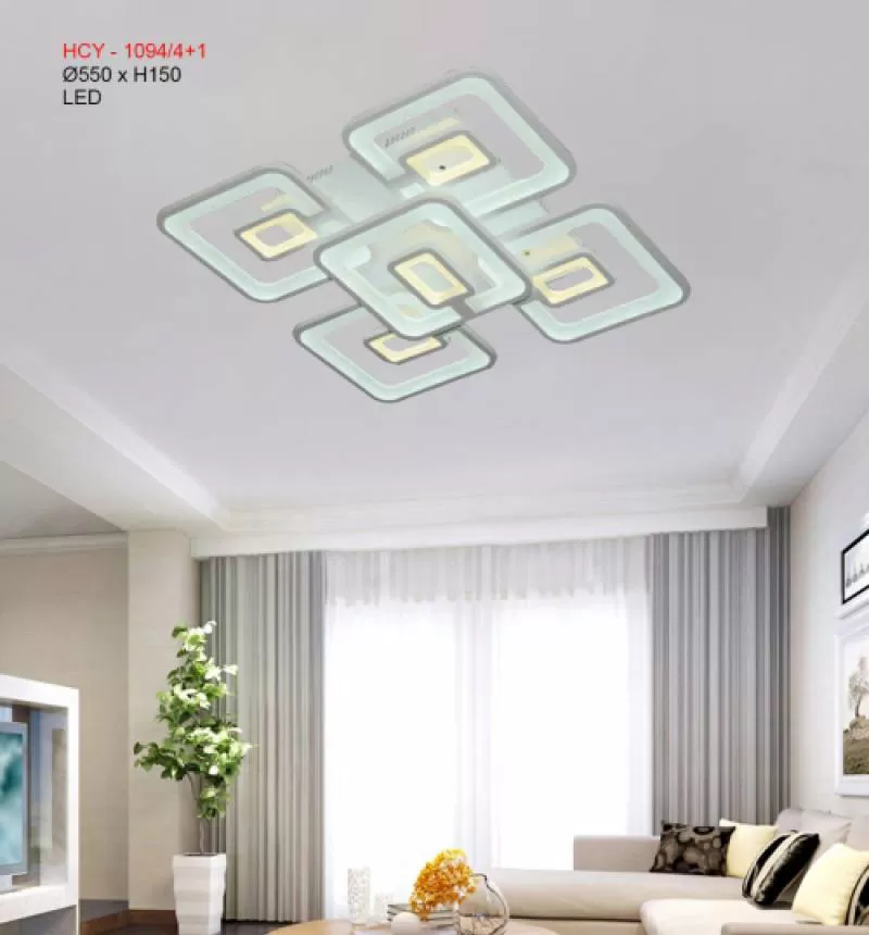 Đèn ốp trần hiện đại HCY - 1094/4+1 