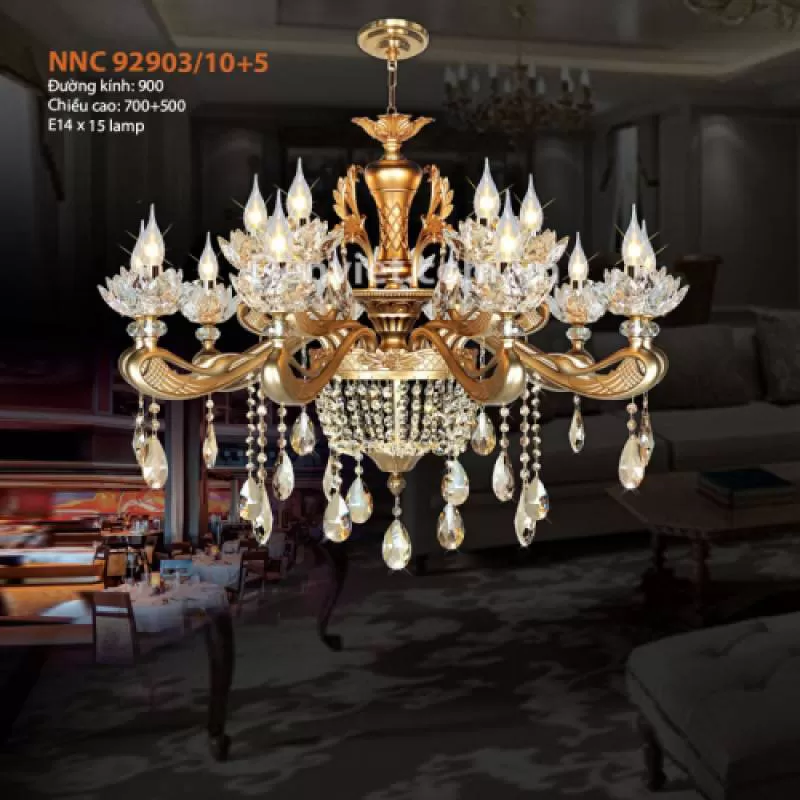 Đèn chùm sang trọng NNC-92903-10+5