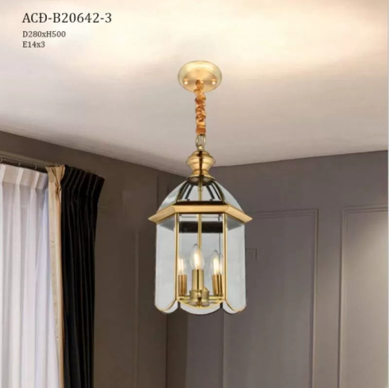 Đèn thả đồng cao cấp ACĐ - B20642/3