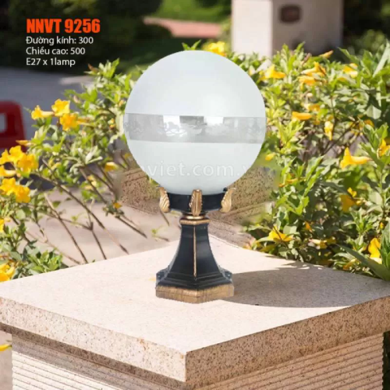 Đèn trụ cổng hình tròn NNVT 9256