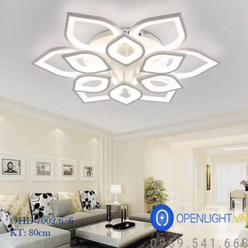 Đèn ốp trần hiện đại OHD-7002/6+6