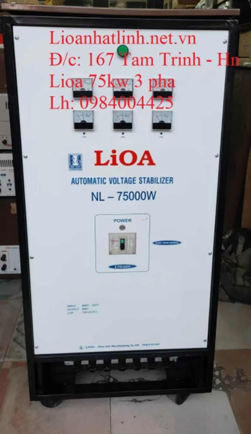 ỔN ÁP LIOA 3 PHA 75KVA - 75KW - 75KG - 75000W CŨ