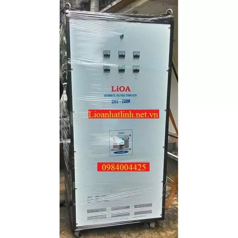 ỔN ÁP LIOA 200KVA - 200KW 3 PHA MODEL SH3 - 200K THẾ HỆ 1, ĐỒNG HỒ CƠ 
