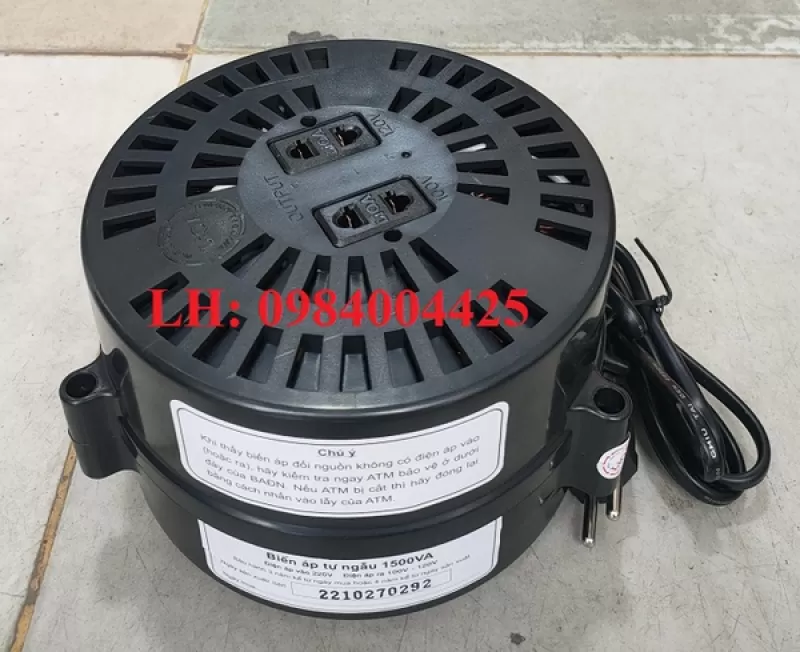 BIẾN ÁP 220V RA 110V 15A GIÁ RẺ