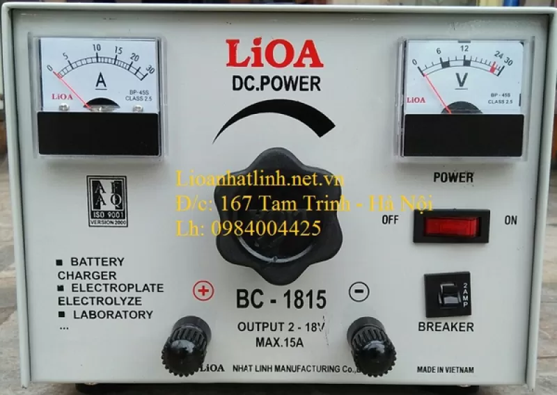 MÁY NẠP ẮC QUY LIOA BC 1815 
