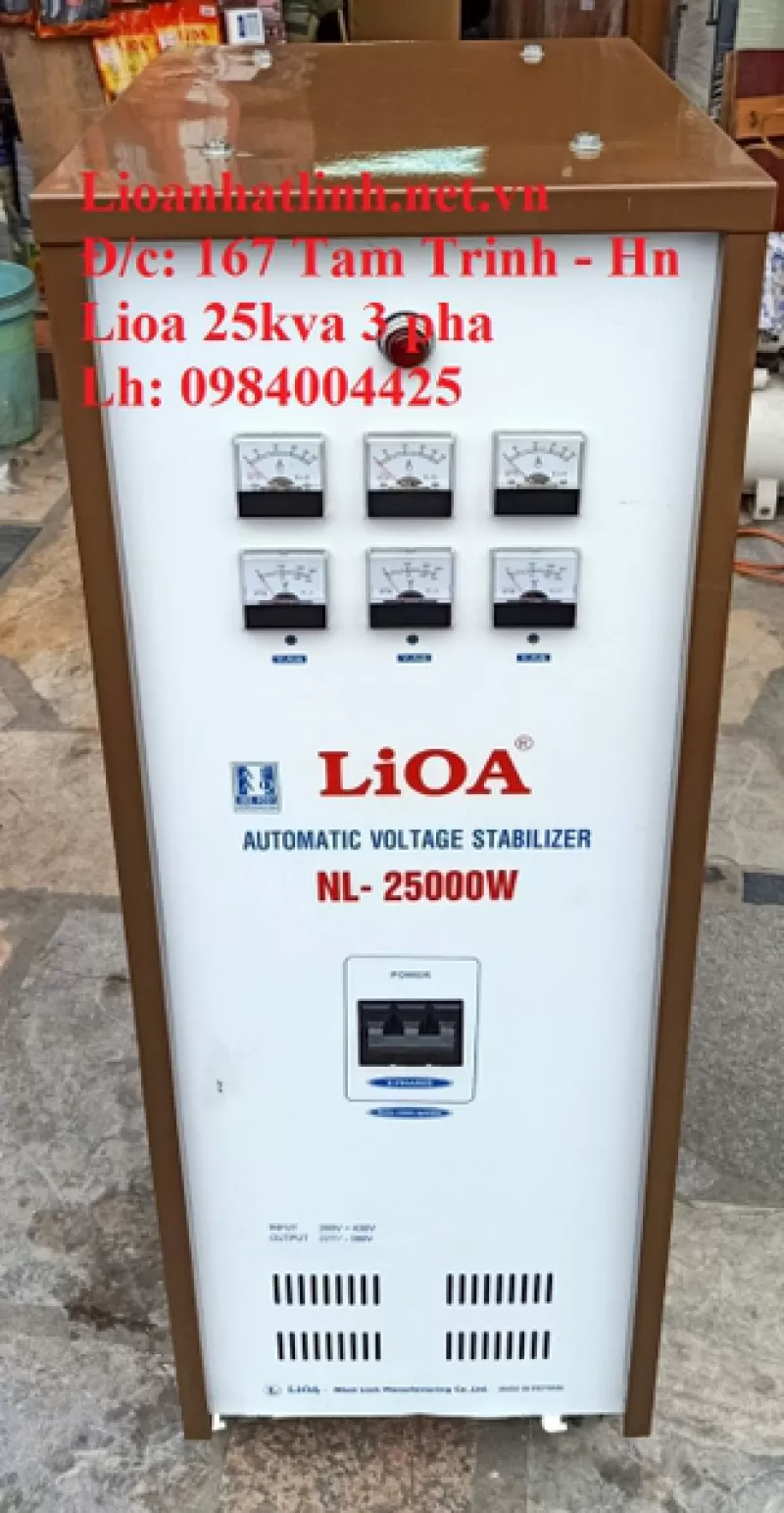 ỔN ÁP LIOA 25KVA 3 PHA MODEL NL - 25000W 
