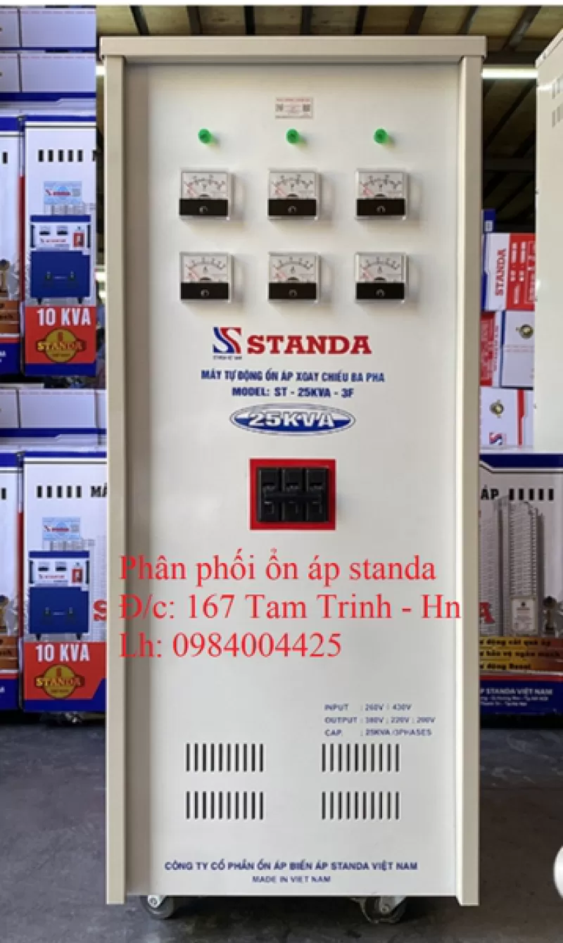 ỔN ÁP STANDA 25KVA 3 PHA 