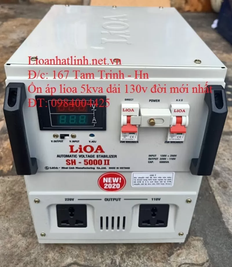 BẢNG GIÁ ỔN ÁP LIOA 1 PHA 3 PHA THẾ HỆ 2 MỚI NHẤT NĂM 2021 - 2022