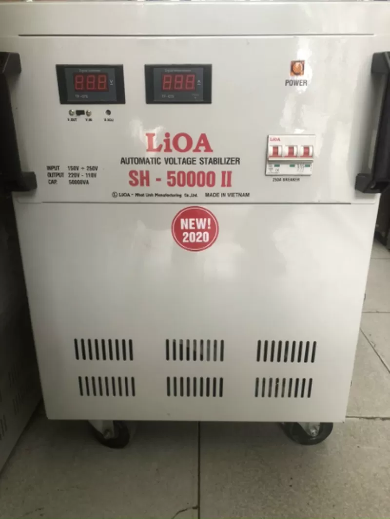 ỔN ÁP LIOA 50KVA - 50KW THẾ HỆ 2 SH - 50000 II ĐỜI MỚI NHẤT 2022 - 2023 DÂY ĐỒNG 100