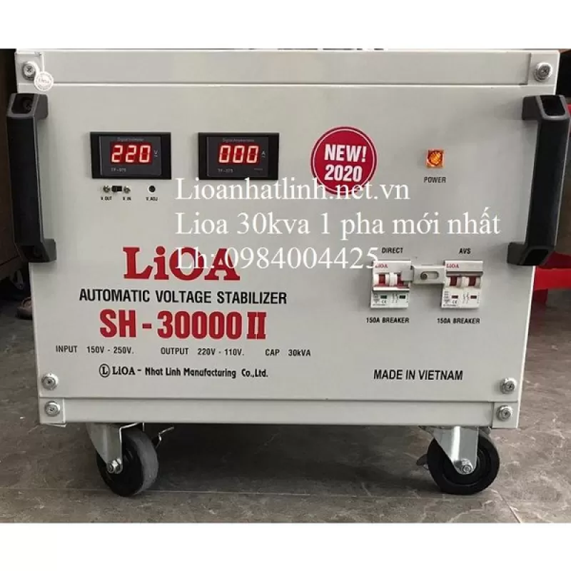 ỔN ÁP LIOA 30KVA - 30KW MÃ SẢN PHẨM SH - 30000 II ĐỜI MỚI NHẤT 2022 - 2023