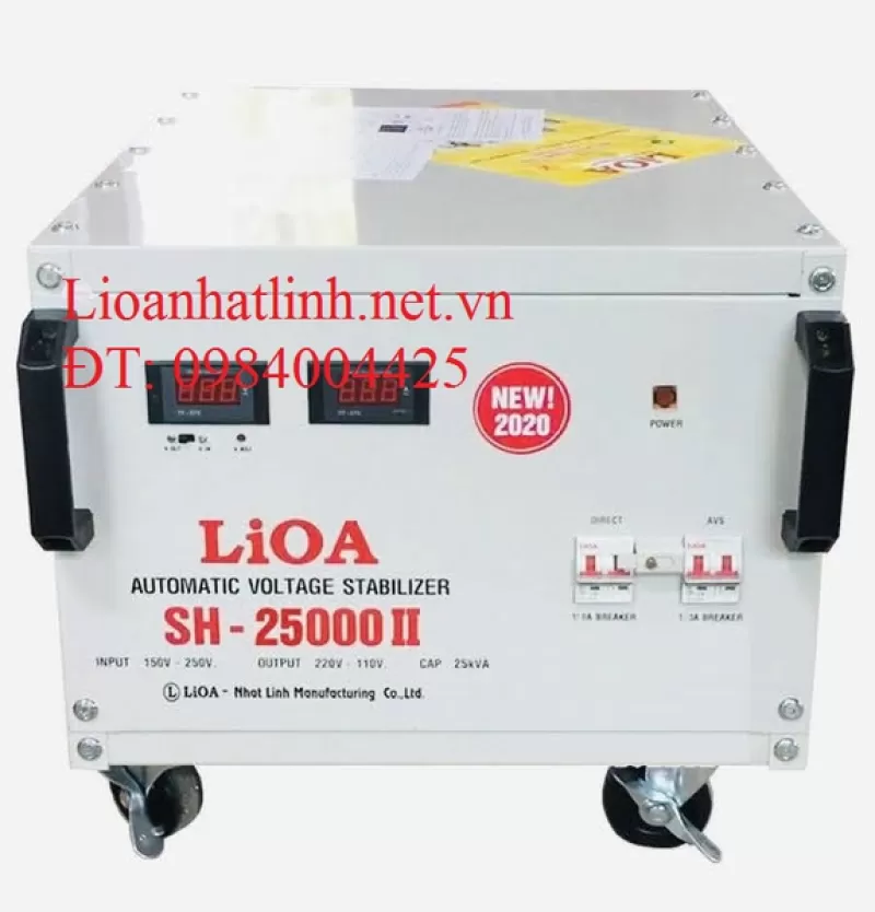ỔN ÁP LIOA 25KVA - 25KW MÃ SẢN PHẨM SH - 25000 II ĐỜI MỚI NHẤT HIỆN NAY