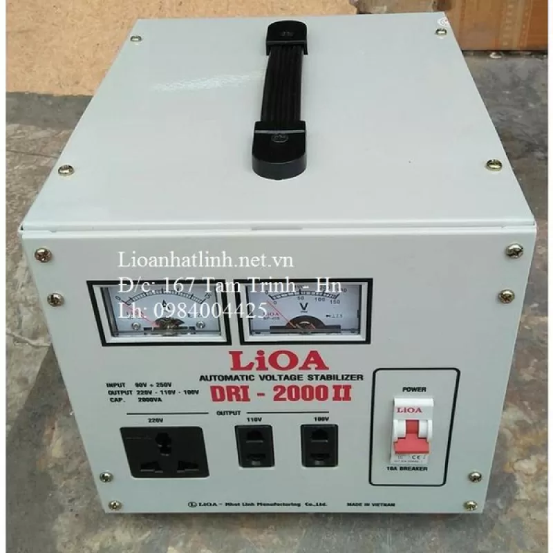 ỔN ÁP LIOA 2KVA - 2KW MÃ SẢN PHẨM DRI - 2000 II ĐỜI MỚI NHẤT