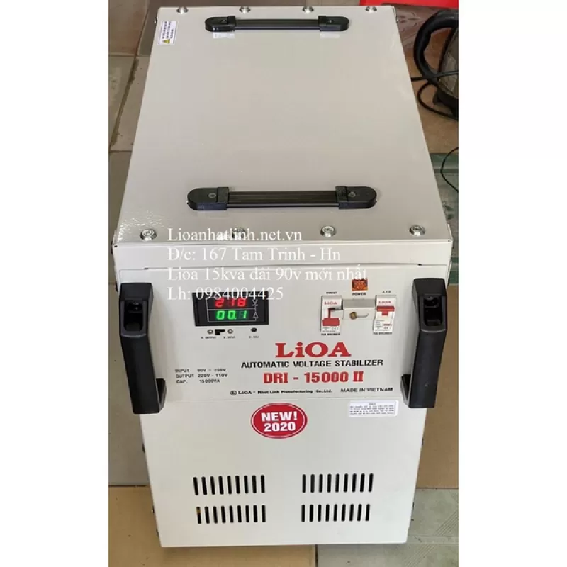 ỔN ÁP LIOA 15KVA - 15KW THẾ HỆ 2 DRI - 15000 II ĐỜI MỚI NHẤT 2022 - 2023 DÂY ĐỒNG 100