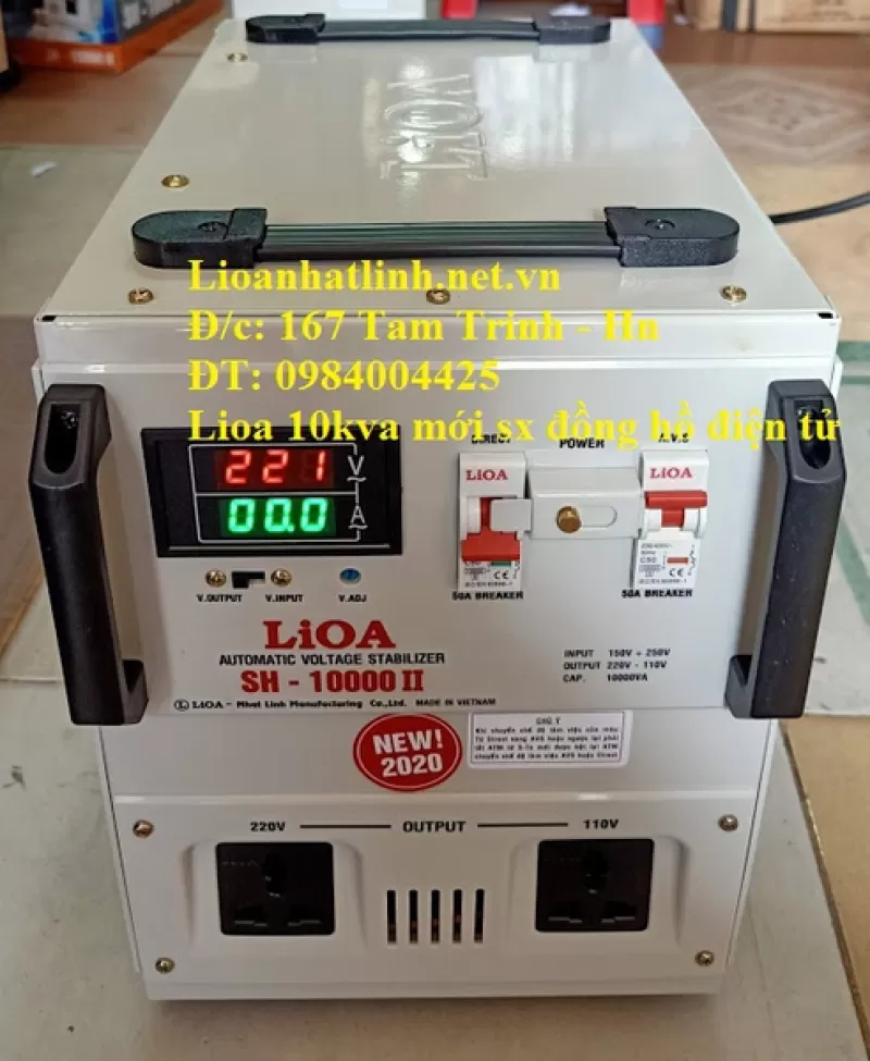 ỔN ÁP LIOA 10KVA DẢI 150V ~ 250V CÓ ĐẢO NGUỒN ĐIỆN BÁN CHẠY NHẤT HIỆN NAY