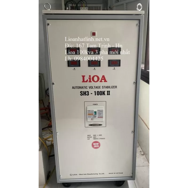 ỔN ÁP LIOA 100KVA 3 PHA SH3 - 100K II ĐỜI MỚI NHẤT 2022 - 2023