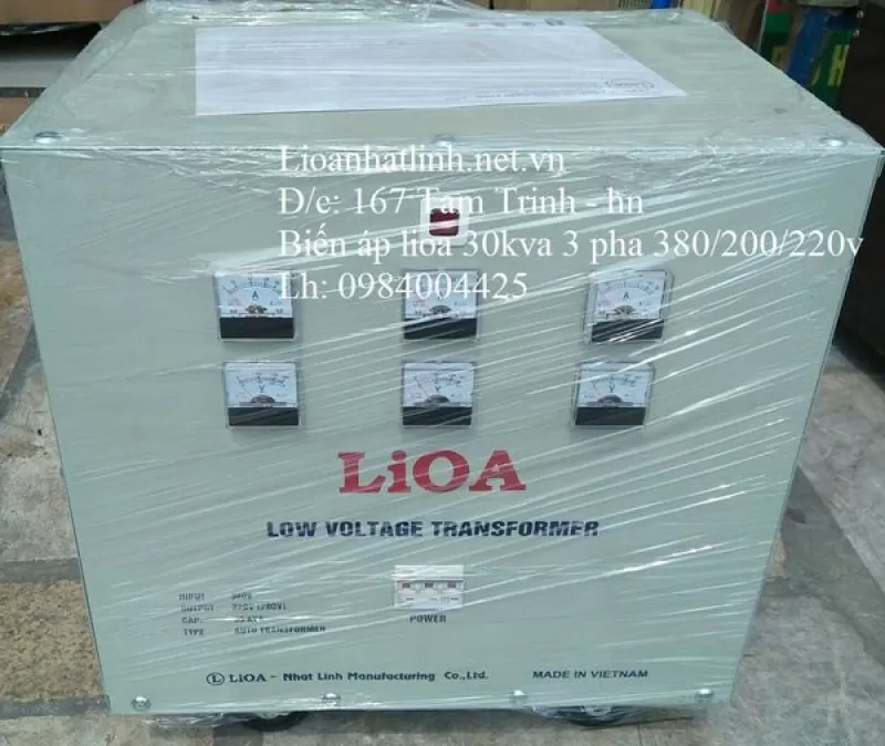 BIẾN ÁP 3 PHA 380V/ 220V 30KVA LIOA
