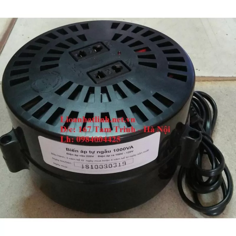 BIẾN ÁP TỰ NGẪU LIOA 1000VA - 1000W 